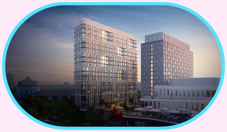 «Ленинский 38» – многофункциональный комплекс, в состав которого помимо корпуса с апартаментами также входит торговый центр и здание отеля под управлением международного гостиничного оператора.